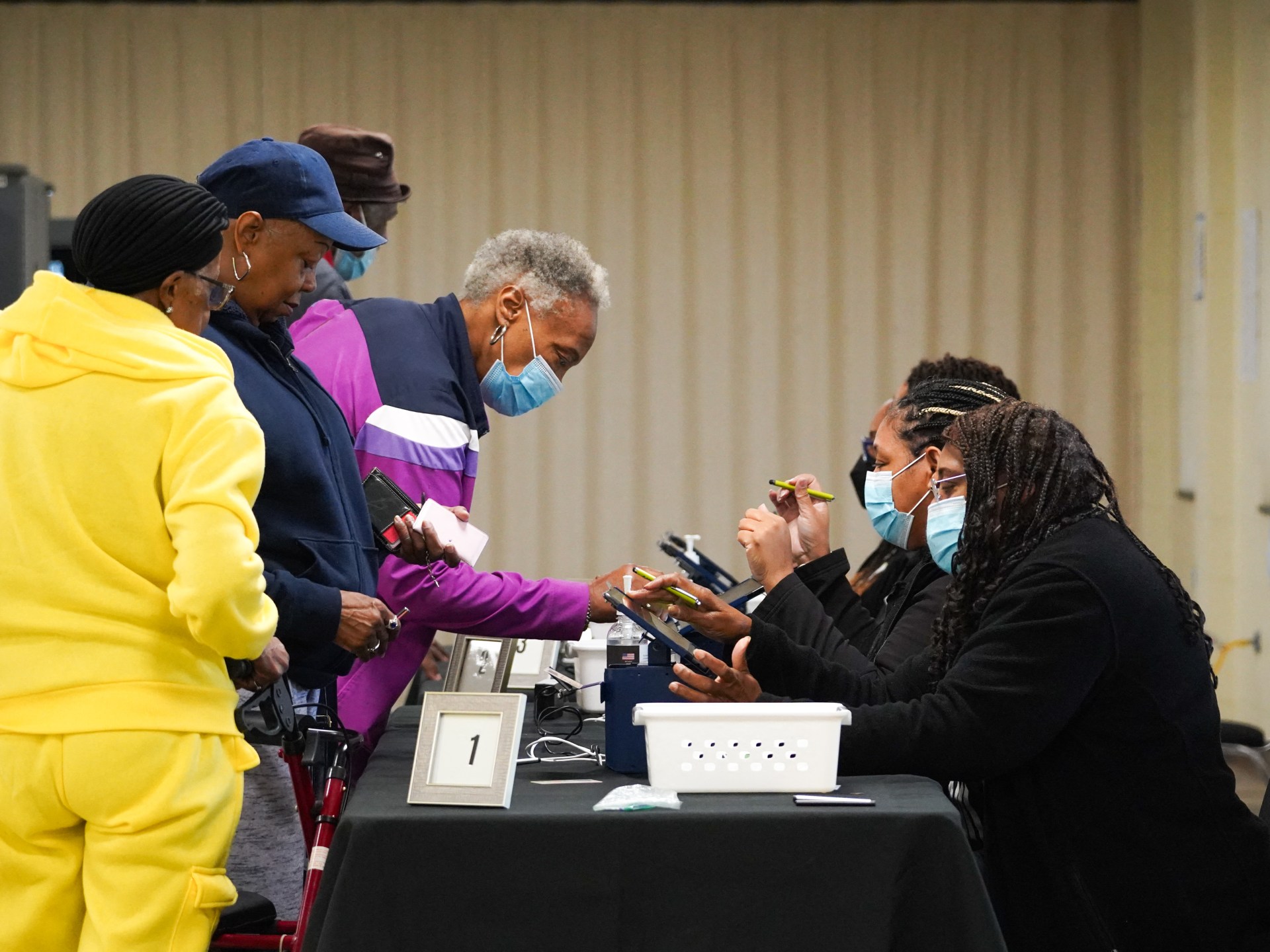 Record turnout in Georgia state as early voting begins in US election | US Elections 2024 News