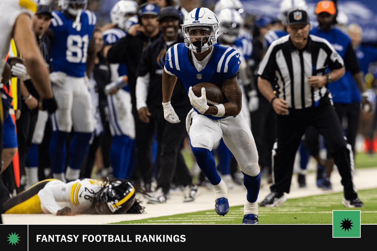 Fantasy football rankings Week 5: Sleepers, projections, starts, Josh Downs, Xavier Worthy and more