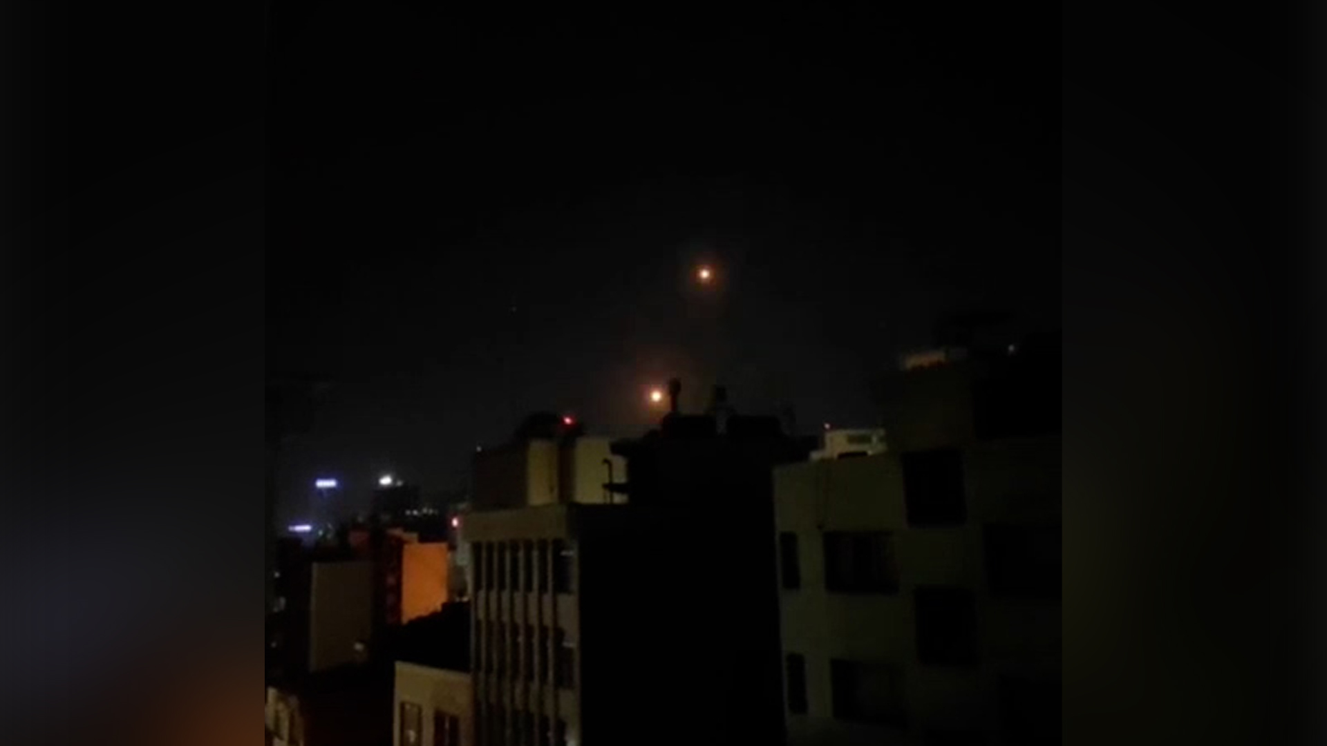 Video shows Iranian air defence systems activate during Israeli attack | Israel-Palestine conflict