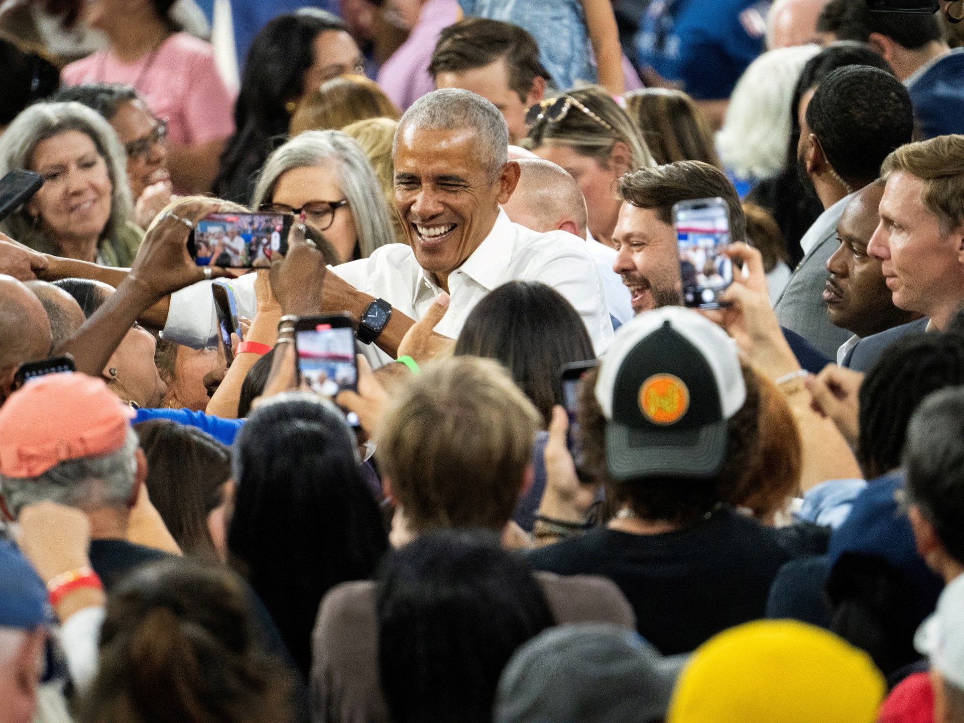 Obama rallies for Harris in swing state and questions Trump’s competence | US Election 2024 News