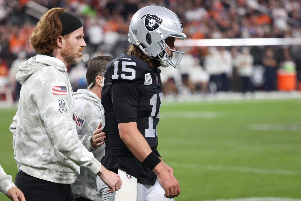 Raiders QB Gardner Minshew suffers season-ending collarbone injury vs. Broncos: Sources