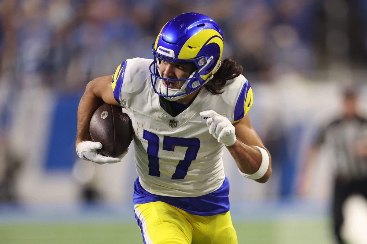 Rams’ Puka Nacua leaves Thursday practice with knee injury