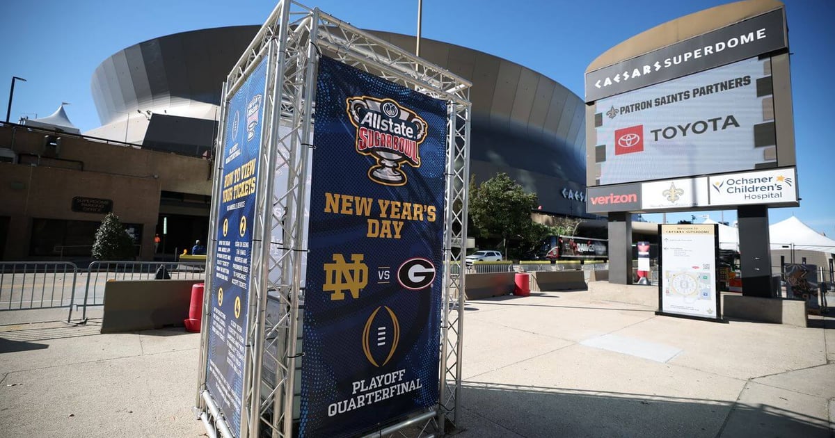 Notre Dame vs. Georgia live updates: Sugar Bowl postponed after late-night attack in New Orleans