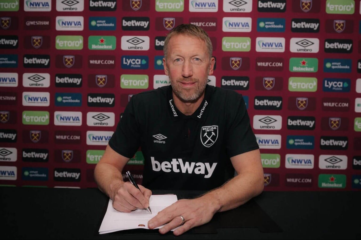 West Ham United appoint Graham Potter as new head coach until 2027